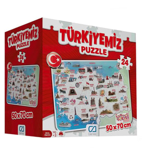 Nessiworld Türkiyemiz 24 Parça Yer Puzzle