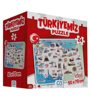 Nessiworld Türkiyemiz 24 Parça Yer Puzzle
