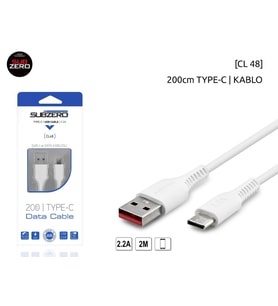 Subzero CL48 TYP-C Hızlı Şarj ve Data Kablosu 2,4A /2M