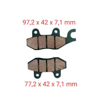 CUB ÖN FREN DİSK BALATASI ÇENGELLİ 7 MM