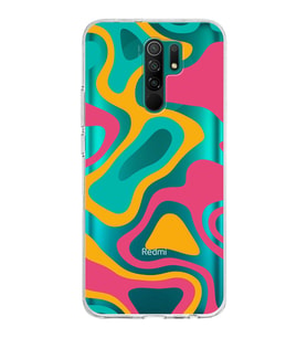 Xiaomi Redmi 9 Uyumlu Kapak Renkli Desen Tasarımlı Şeffaf Silikon Kılıf