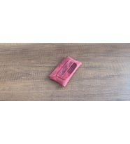 Sumerian Minimalist Deri Kartlık Kırmızı (RFİD Kart Koruma ve Anahtarlık Hediye )