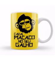Cada Macaco No Seu Galho Kupa Bardak Porselen