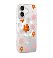 Joko Apple iPhone 16 Floral Magsafe Kapak - Turuncu