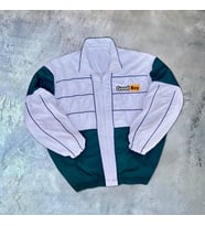 Unisex Uzun Kollu Dijital Baskılı Rüzgarlik - Beyaz