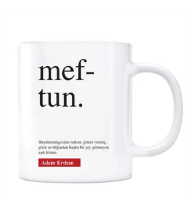 Meftun Kupa Meftun Anlamı Kişiye Özel Kupa