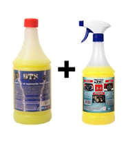 Ağır Yağ Ve Radyatör Temizleme İlacı 1 Lt & Motor Jant Döşeme Temizleyici 1 Lt