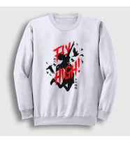 Presmono Unisex Beyaz Fly High Voleybol Anime Haikyu Sweatshirt 237460tt