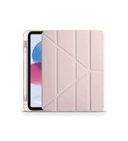 Apple iPad 2022 10.9 (10.nesil) Kılıf Kalemlikli Mars Tablet Kılıfı - Rose Gold