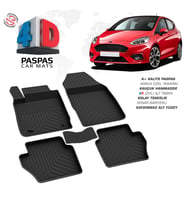 Ford Fiesta 4D Araca Özel Havuzlu Kauçuk Paspas 2017 ve Üzeri (Karışık)