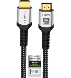 HDMI® 2.1b Kablo, 10K, 8K@60Hz, 4K@240Hz, 165Hz, 144Hz, 120Hz, 60Hz, 48 Gbit/s, eARC, HDCP 2.3, HDR, Dolby Vision, Dolby Atmos, Alüminyum Gövde - 1.5 Metre