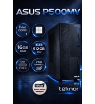 Asus Expertcenter P500MV Intel Core 7 240H 16 GB 512GB SSD WIN 11 PRO Masaüstü Bilgisayar & Teknor USB Bellek