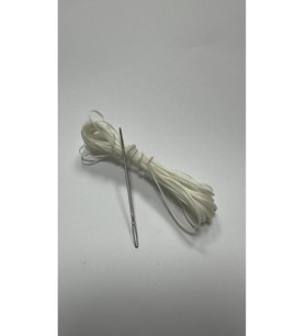 Direksiyon Kılıfı Dikmek İçin Mumlu İP Ve iğne 5 Metre BEYAZ
