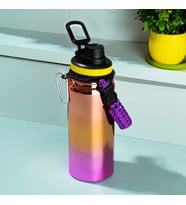 Cooker 1395-1 Paslanmaz Çelik Sızdırmaz Çift Katmanlı Taşıma Askılı Çay Kahve Termosu Bakır 700 ml