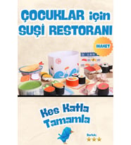 Çocuklar için Çin Restoranı Maketi - Suşi Restoranı - Evinizdeki Restoranı Ellerinizle Kurun