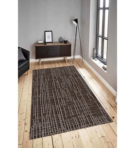 Dijital Baskılı Yıkanabilir Kaymaz Modern Renkli Salon Halısı Mutfak Halısı Yolluk ND-HY-1398 (Kahverengi)