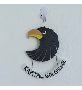 Woodensea Beşiktaş Kartal Ahşap Duvar Süsü Duvar Dekoru El Yapımı