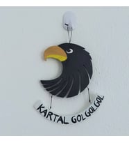 Woodensea Beşiktaş Kartal Ahşap Duvar Süsü Duvar Dekoru El Yapımı