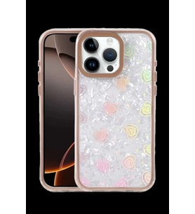 iPhone 14 Pro Max Lumi Desenli Kapak - Çöl Titanyum