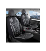 Ford Escort ile Uyumlu Lüx Deri Oto Koltuk Kılıfı Ön Arka Takım Classy SİYAH GRİ