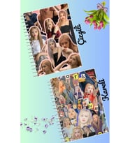 Rose blackpink defter seti 2 adet A4 boyutu 21*30 çizgili + kareli 60 syf