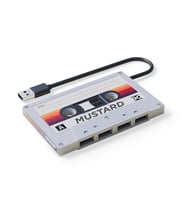 Mustard Retro 4 Girişli USB Çoğaltıcı (Karışık)