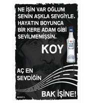 Yazılı Retro Ahşap Poster