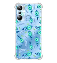 PrintiFy İnfinix Hot 20i Uyumlu Nazar Boncuğu 3 Baskılı Şeffaf Köşe Korumalı Antişok Kılıf