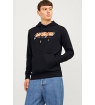 Jack & Jones Tiley Kapüşonlu Erkek Sweat 12256807 (Siyah)