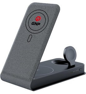 3'ü 1 Arada 10.000 mAh Powerbank Standi, USB-C Baglanti Tipi, Akilli Telefonlar için, Siyah