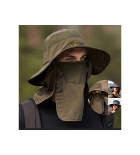 Captain Fisherman Style Foter BG-9073 Güneş ve Haşere Koruyuculu Gölgelikli Şapka