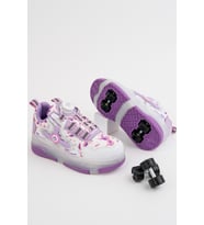 Çocuk Patenli 4 Tekerlekli Mor Spor Işıklı Paten Ayakkabı - Tekerlekli Sneakers SeferiPaten