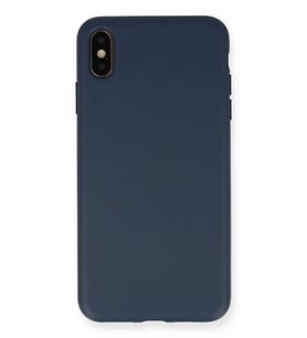 Pilelistore   iPhone XS Max Kılıf Nano içi Kadife Silikon - Lacivert