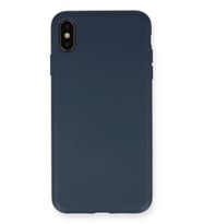 Pilelistore   iPhone XS Max Kılıf Nano içi Kadife Silikon - Lacivert