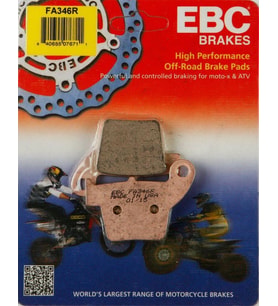 Ebc Fa346R 2004-2020 Honda CRF 250 X Uyumlu Arka Fren Balatası Sinterli Balata