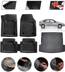 Renault Megane 1 1995-2002 Uyumlu Paspas Araca Özel Bagaj Havuzu MBS Siyah