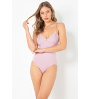 DoReMi Dantelli Penye Body (Gül Kurusu)