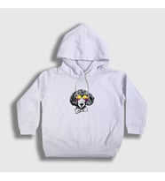 Presmono Unisex Çocuk Beyaz Poodle Dog Köpek Kapüşonlu Sweatshirt 409837tt (Beyaz)