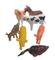 DZC KUZENLER AVM 7 PARÇA EVCİL HAYVANLAR ÇİFTLİK SET OYUNCAK FİGÜR 6-15CM ARALIĞI