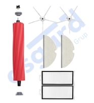 ROBOROCK Q7 , Q7+ , Q7 MAX , Q7 MAX+  Uyumlu 1 Ana Fırça 2 Yan Fırça 2 Filtre 2 Mop PKT-iasgf0000505