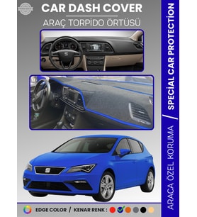 SEAT LEON (2013-2020) Torpido Örtüsü Ön Göğüs Halı Torpido Koruma Birebir Uyum Kaymaz UV Koruma