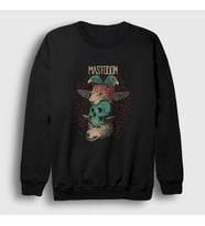Presmono Unisex Siyah Totem Mastodon Sweatshirt 163729tt