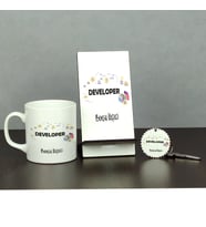 Developer Üçlü Set (Kupa + Telefon Standı + Anahtarlık)