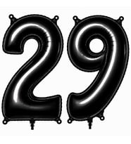 29 Rakam Folyo Balon Siyah Rengi (76 cm)