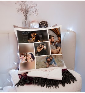 Sevgililer Gününe Özel Kişiye Özel 5 Fotoğraflı Yastık