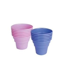 334 Plastik Renkli Cup Bardak 6lı