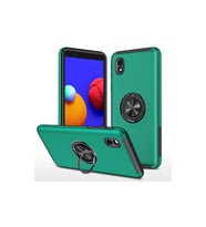 Galaxy A01 Core Kılıf Elit Yüzüklü Kapak - Yeşil