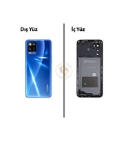 Oppo A54 Mavi Uyumlu Orta Kasa Full Kasa Kapak Gövde Housing