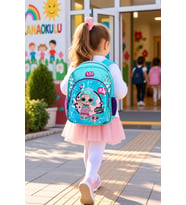 Anaokulu Sırt Çantası LOL Pullu Değişen Ön Yüz Çocuk Çantası 33x23x13 cm