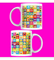 Farklı Emojiler Kupa Bardak Tasarım Çok Fazla Seçenek Mevcut Hediyelik Ürün